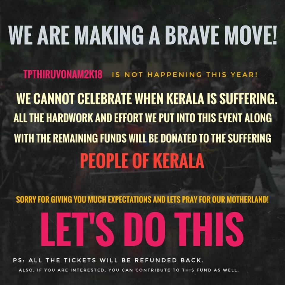 “കേരളം ദുരന്തഭൂമിയായി മാറിയിരിക്കുമ്പോള്‍ ഞങ്ങള്‍ക്ക്  ഓണം ആഘോഷിക്കാനാകില്ല” ; ഓണാഘോഷം ഉപേക്ഷിച്ച് ടെമാസെക്കിലെ വിദ്യാര്‍ഥികള്‍