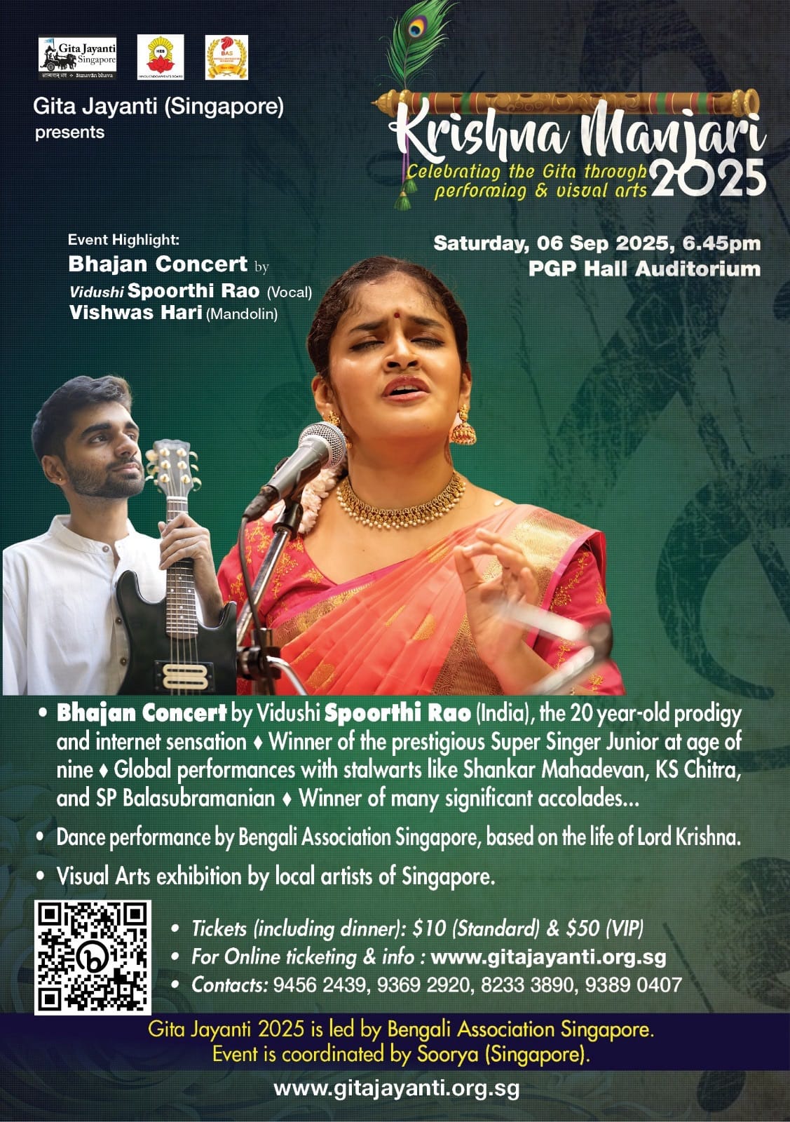 Bhakti, Art and Culture to Take Centre Stage at Krishna Manjari 2025 in Singapore