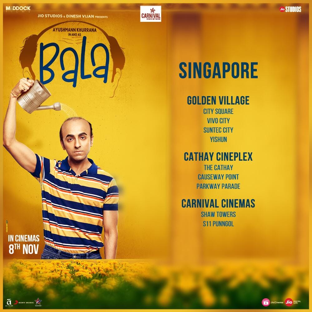 Bala - Hindi comedy drama to hit Singapore screens on 8th November