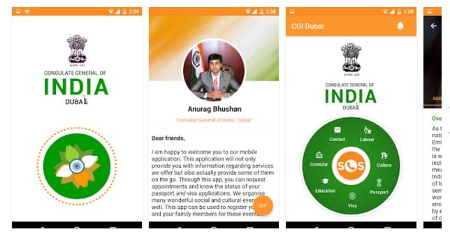 The Indian Consulate in Dubai has launched its mobile application with emergency SOS feature