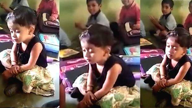 ക്ലാസിലിരുന്ന്  ഉറങ്ങിപോയതിനു  ചമ്മിയാലെന്താ.....; പുള്ളിക്കാരിയങ്ങ്‌ വൈറലായില്ലേ...!