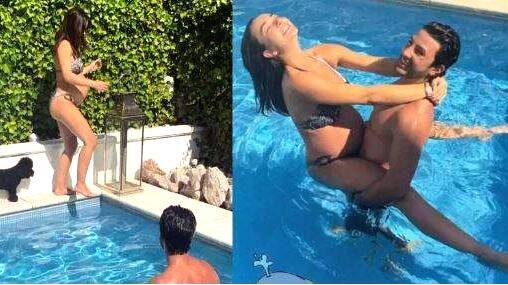 നിറവയറോടെ നിൽക്കുന്ന എമി ജാക്സനെ  എടുത്തുപൊക്കി ജോർജ്; വൈറലായി ചിത്രങ്ങൾ