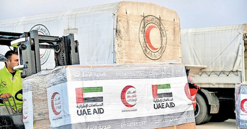 ഭൂകമ്പ ദുരിതാശ്വാസം: 22 വിമാനങ്ങളിൽ 640 ടൺ അവശ്യ വസ്തുക്കൾ കൂടി