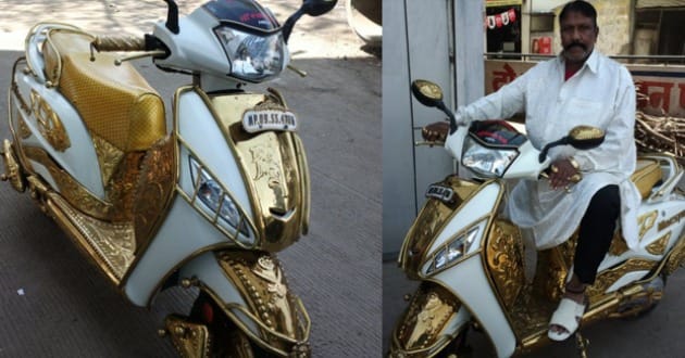 ഭാര്യയുടെ ഓര്‍മ്മയ്ക്ക് സ്വര്‍ണ്ണസ്കൂട്ടര്‍