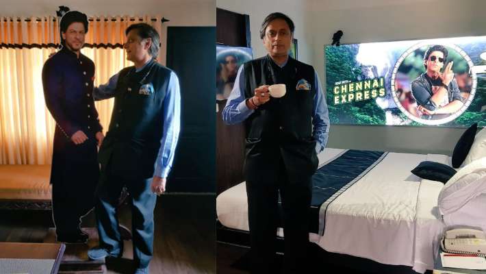 ചെന്നൈ എക്സ്പ്രസിന്‍റെ ഓർമയ്ക്കായി ഷാരൂഖാന് കേരളത്തിൽ ഒരു ആരാധനാലയം; ചിത്രങ്ങൾ പങ്കുവച്ച് ശശി തരൂർ