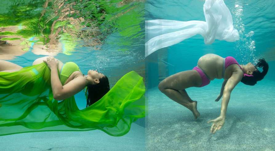 നിറവയറില്‍ നടി സമീറ റെഡ്ഡിയുടെ അണ്ടർ വാട്ടര്‍ ഫോട്ടോഷൂട്ട്; വൈറലായി ചിത്രങ്ങൾ