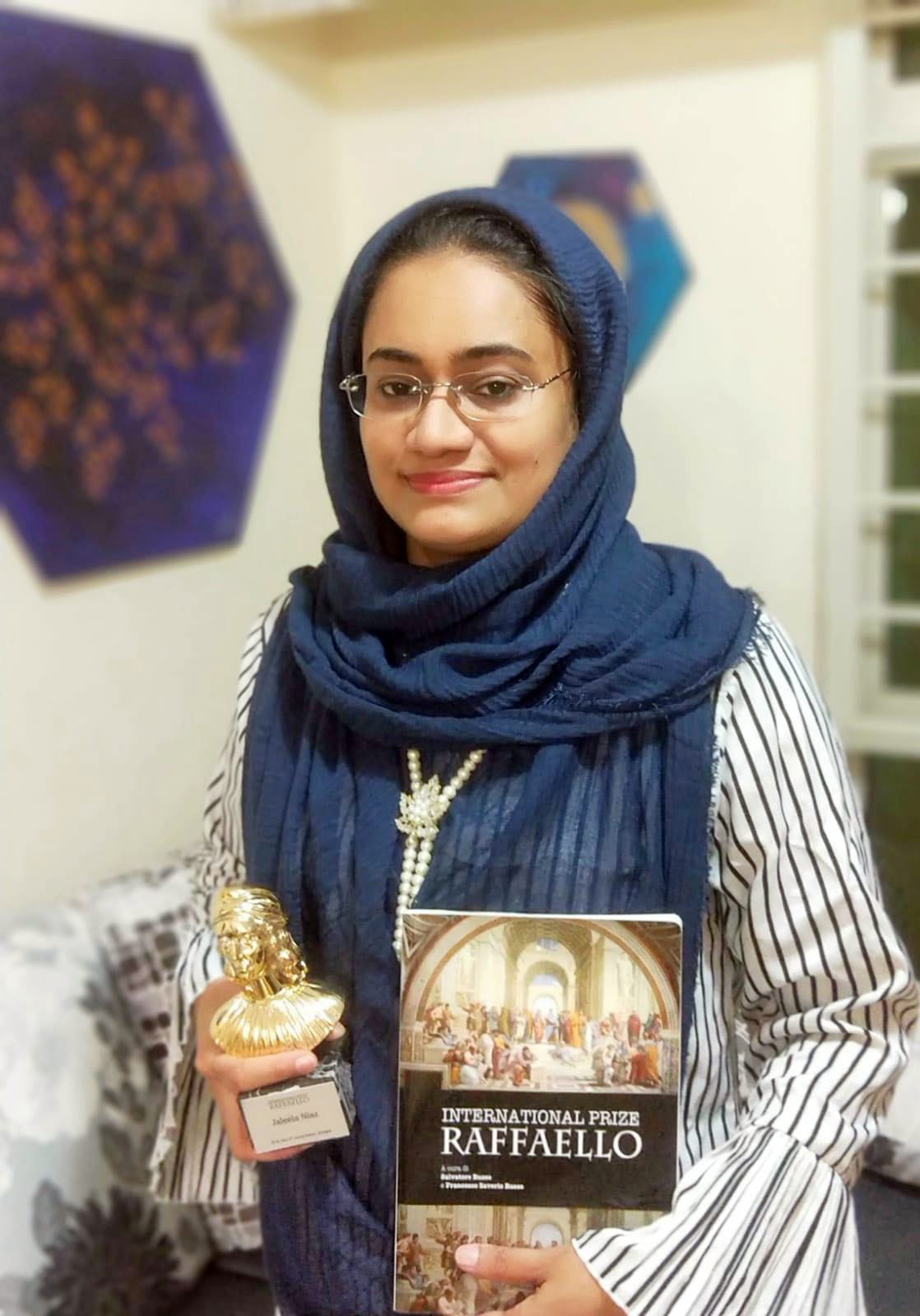 Jaleela Niaz wins International Art Prize Raffaello