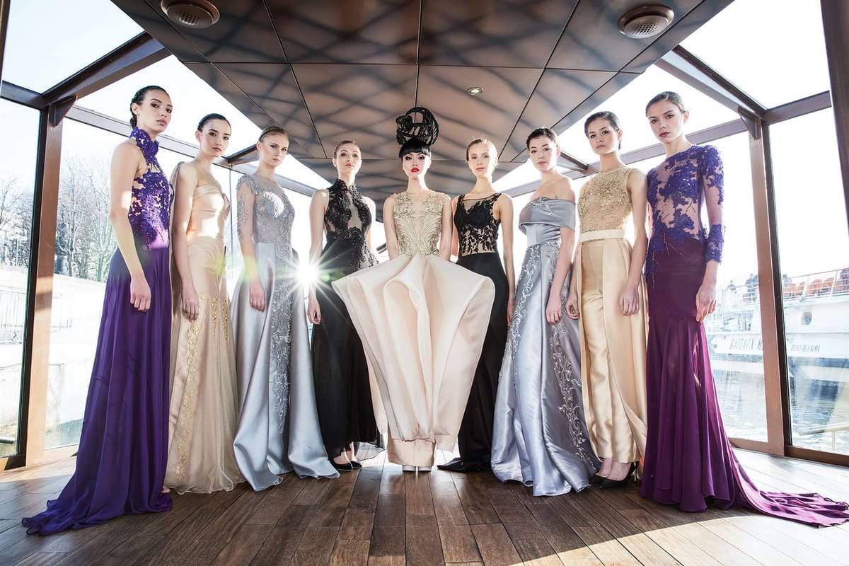 Stunning photos from Seine river’s floating haute couture show