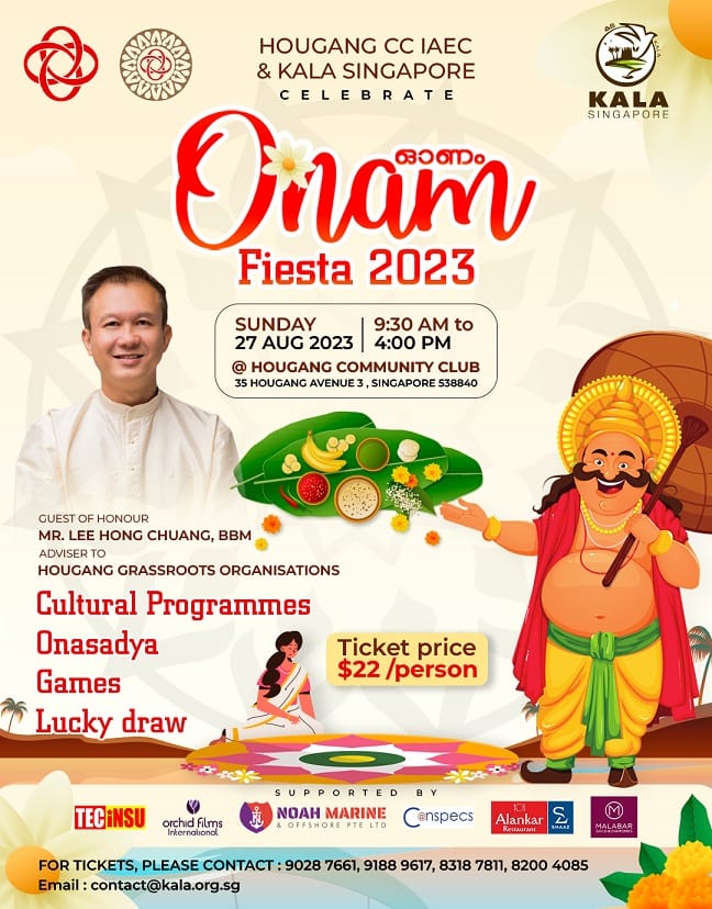 Kala Singapore Onam Fiesta 2023: A Day of Cultural Splendor and Festive Delights