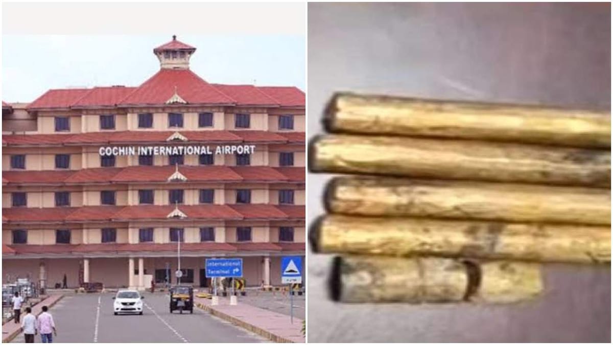 നെടുമ്പാശ്ശേരിയില്‍ വന്‍ സ്വര്‍ണ വേട്ട; ഡംബല്‍സില്‍ ഒളിപ്പിച്ച്‌ കടത്തിയ രണ്ട് കോടിയുടെ സ്വര്‍ണം പിടിച്ചു