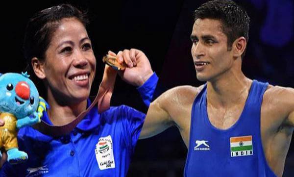 കോമണ്‍വെല്‍ത്ത് ഗെയിംസില്‍ പതിനെട്ടാം സ്വര്‍ണനേട്ടവുമായി ഇന്ത്യ;  മേരി കോമിനു പുറമേ ഗൗരവ് സോളങ്കിക്ക് സ്വര്‍ണ്ണം