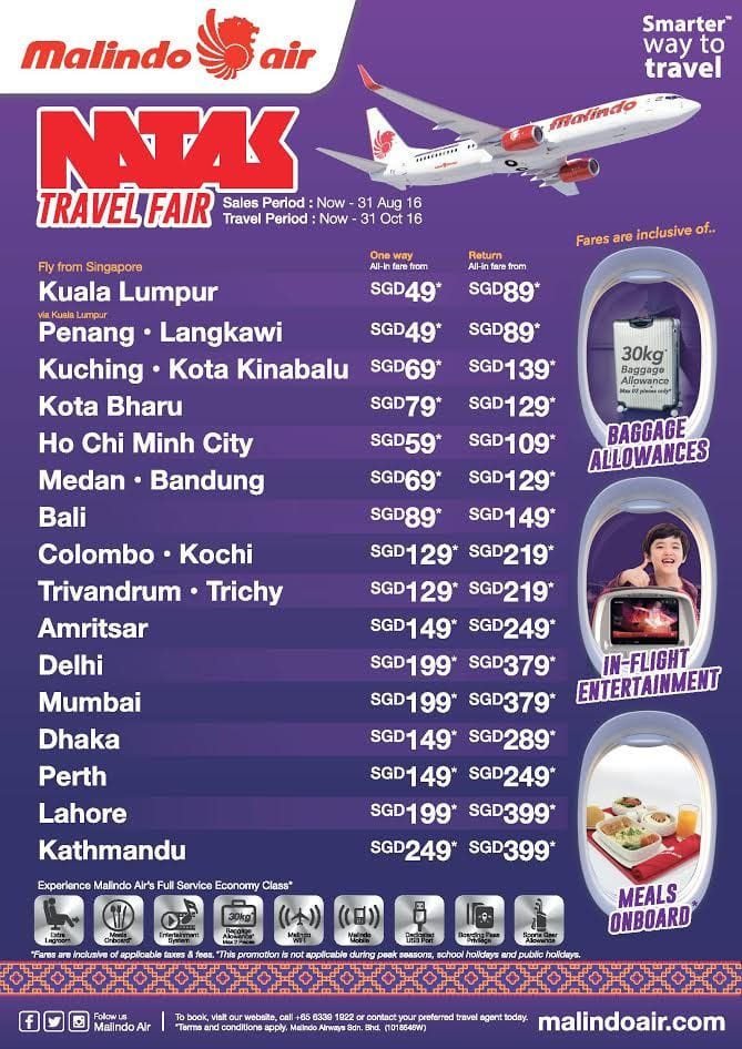 Malindo Air Great Deals "NATAS Travel Fair 2016"