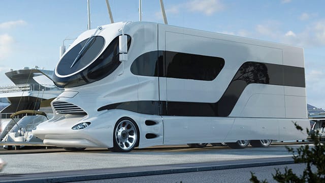 Marchi Mobile's eleMMent RV - a $3 million luxury mansion on wheels