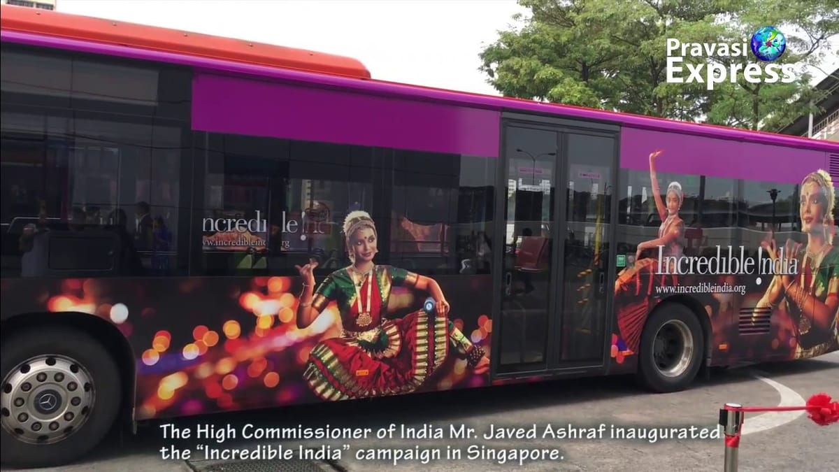 High Commissioner of India Mr.Javed Ashraf inaugurated the “Incredible India” campaign in Singapore.