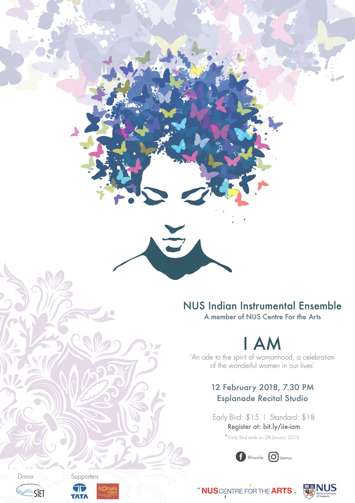 NUS Indian Instrumental Ensemble's concert, 'I Am' on Feb 12th