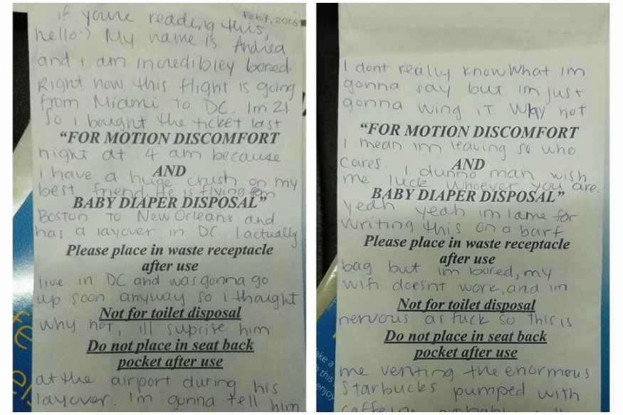 അവനെ വിമാനത്താവളത്തില്‍ കണ്ടുമുട്ടിയാല്‍ ഞാൻ എന്‍റെ പ്രണയം തുറന്നുപറയുമോ?; വൈറലായി പ്രണയലേഖനം