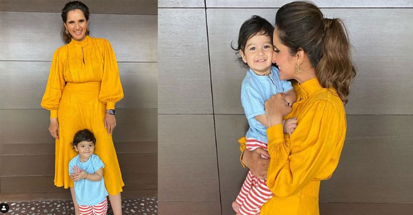 കുഞ്ഞ് ഇസ്ഹാനൊപ്പമുള്ള ചിത്രങ്ങൾ  പങ്കുവെച്ച്  സാനിയ;  ഏറ്റെടുത്ത് ആരാധകർ