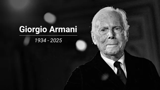 ഇറ്റാലിയൻ ഫാഷൻ ഡിസൈനർ ജോർജിയോ അർമാനി അന്തരിച്ചു