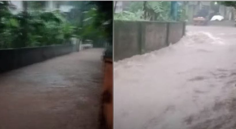 പാലക്കാട് പാലക്കയത്ത് ഉരുൾപൊട്ടൽ; കടകളിലും വീടുകളിലും വെള്ളം കയറി