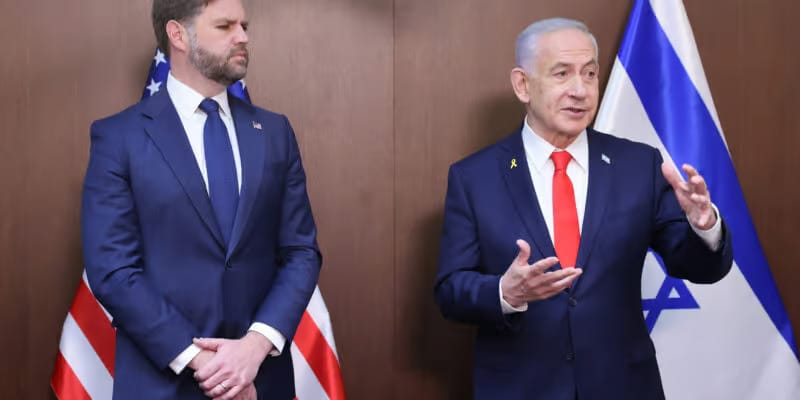 Israel 'not a protectorate' of US, Netanyahu says ahead of meeting with Vance