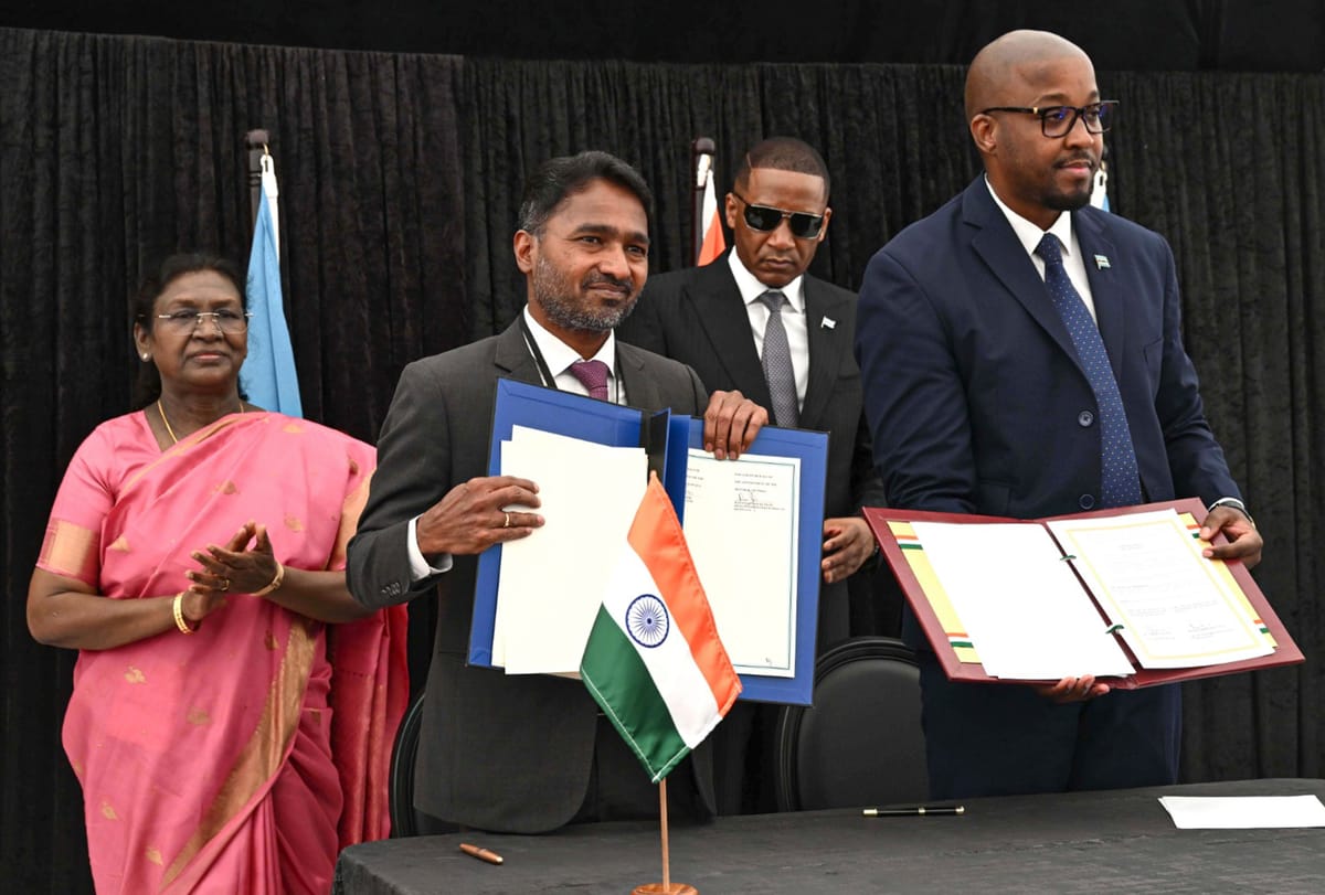 India Botswana announce Cheetah translocation pact Prez Murmu says we will take good care of them