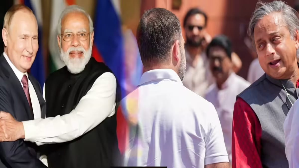 പുടിനായി ഒരുക്കിയ അത്താഴ വിരുന്നിൽ പങ്കെടുത്ത് ശശി തരൂർ: ഹൈക്കമാൻഡിന് അതൃപ്തി