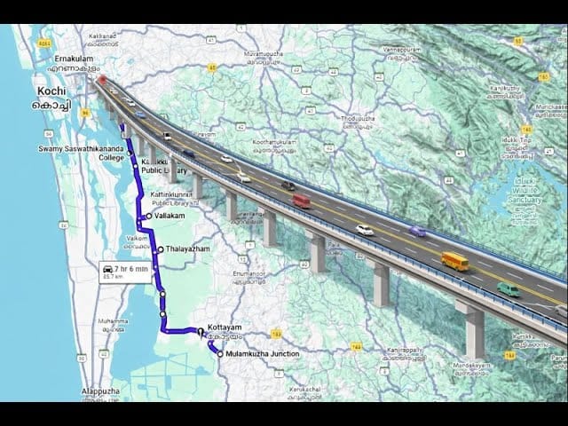 കോട്ടയം - എറണാകുളം ആകാശപാത പരിഗണനയിൽ