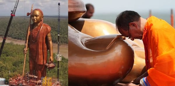 ‘108 അടി ഉയരം; 2,000 കോടി ചെലവ്’; ആദിശങ്കരാചാര്യരുടെ പ്രതിമ രാജ്യത്തിന് സമർപ്പിച്ച് ശിവരാജ് സിംഗ് ചൗഹാൻ