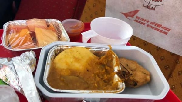 വിമാനത്തിൽ നിന്നും ലഭിച്ച ഭക്ഷണത്തിൽ പാറ്റ; മാപ്പുപറഞ്ഞ് എയർ ഇന്ത്യ