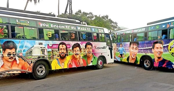 ടൂ​റി​സ്​​റ്റ്​ ബ​സി​ൽ ചിത്രങ്ങളും പോസ്റ്ററുകളും ഒട്ടിച്ച് സ്റ്റൈലാക്കാൻ നോക്കിയാൽ ഇനി എട്ടിന്‍റെ പണി