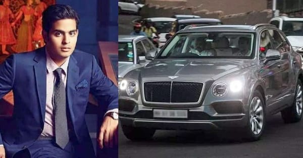 ആകാശ് അംബാനിക്ക് വിവാഹസമ്മാനം 3.85 കോടി രൂപയുടെ എസ്‌ യു വി