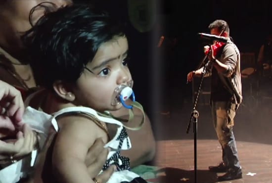 ഗാലറിയില്‍ ഇരിക്കുന്ന മകള്‍ക്കായി ഒരു പാട്ട് പാടാന്‍ സദസ്സിനോട് അനുവാദം ചോദിക്കുന്ന ബാലഭാസ്കര്‍; കണ്ണ്നനയാതെ കണ്ടിരിക്കാനാവില്ല ഈ വീഡിയോ