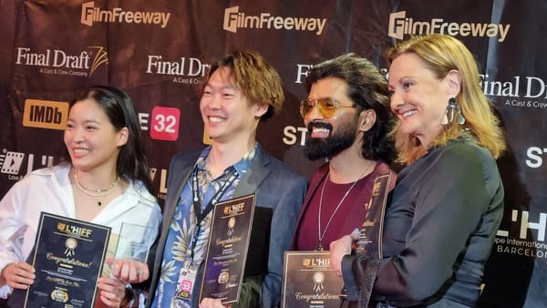 Singaporean Indian Actor Gibu George Triumphs at 2023 Barcelona International Film Festival