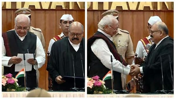 കേരള ഗവർണറായി ആരിഫ് മുഹമ്മദ് ഖാൻ ചുമതലയേറ്റു, സത്യപ്രതിജ്ഞ മലയാളത്തിൽ