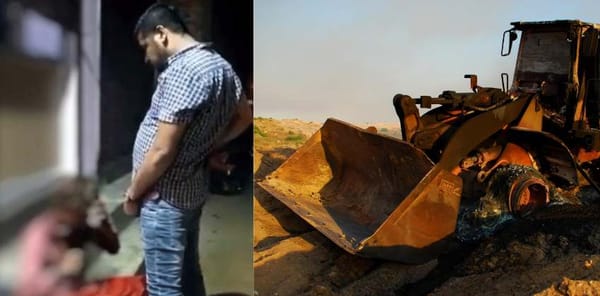 ആദിവാസി യുവാവിന്റെ ദേഹത്ത് മൂത്രമൊഴിച്ച സംഭവം; പ്രതിയുടെ അനധികൃത കെട്ടിടം ബുൾഡോസർ ഉപയോഗിച്ച് പൊളിച്ചുനീക്കി