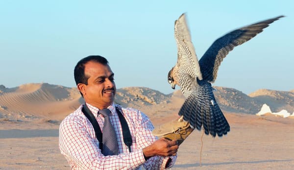 ഫാല്‍ക്കണ്‍ പക്ഷികളുടെ ഉറ്റ തോഴന്‍