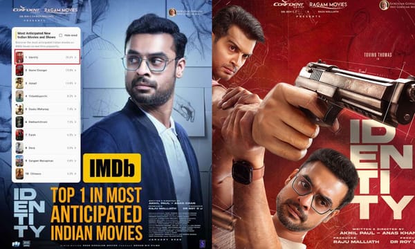 Identity" Soars to Top Spot on IMDb’s Most-Awaited Indian Films List, Surpassing Major Blockbusters – Releasing Tomorrow!