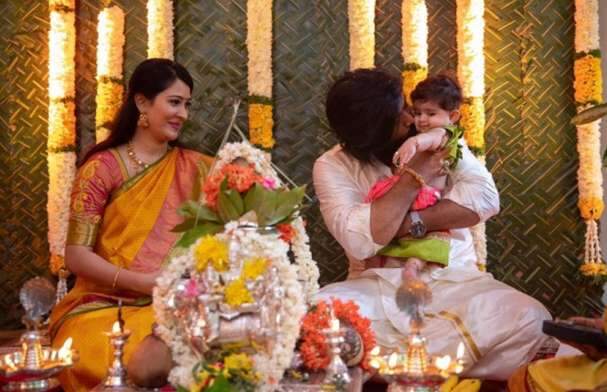 യഷിന്റെ കുട്ടികുറുമ്പിക്ക്  പേരിട്ടു; വൈറലായി ദൃശ്യങ്ങൾ