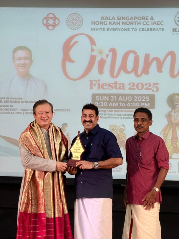 കലാ സിംഗപ്പൂർ: പ്രവാസി എഴുത്തുകാരൻ മെട്രിസ് ഫിലിപ്പിനെ ആദരിച്ചു