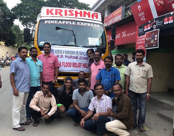 പ്രളയ ദുരിതം  ഒന്നരകോടി യുടെ സഹായവുമായി കേരള സമാജം