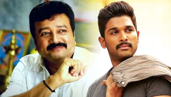 അല്ലു അർജുൻ സിനിമയ്ക്കായി ഫ്രീക്ക് ലുക്കിൽ ജയറാം; തല വെട്ടി ഒട്ടിച്ചതാണോയെന്ന് ചോദിച്ച്  മമ്മൂക്ക