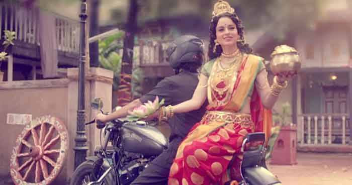 ലക്ഷ്മീദേവി ശുചിത്വം തേടി ബൈക്ക് സവാരിക്കിറങ്ങിയ പരസ്യം വിവാദത്തിലേക്ക്