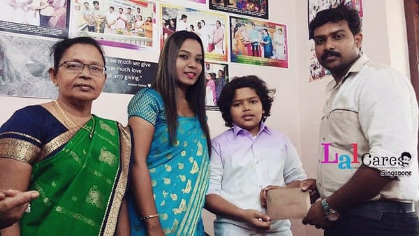 മാതൃക ചാരിറ്റബിള്‍ ട്രസ്റ്റിന് സഹായവുമായി ലാല്‍കെയര്‍ സിംഗപ്പൂര്‍ യൂണിറ്റ്