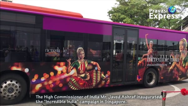 High Commissioner of India Mr.Javed Ashraf inaugurated the “Incredible India” campaign in Singapore.