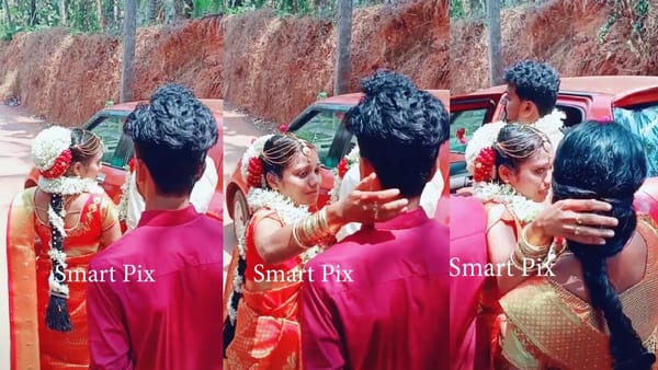 എടാ ഞാൻ കരയുമ്പോൾ വീഡിയോ എടുക്കണം... എന്നിട്ട് വീഡിയോടൊപ്പം പാട്ടും വേണം; എട്ടിന്റെ പണികിട്ടി കല്യാണ പെണ്ണ്;  വീഡിയോ വൈറൽ