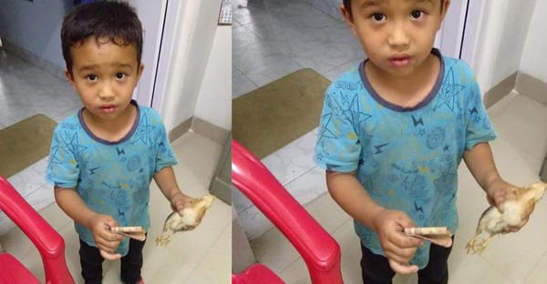 ഒരു കൈയിൽ  പത്തു രൂപയും, മറു കൈയിൽ പരുക്കേറ്റ കോഴികുഞ്ഞും; ഈ കുരുന്ന് നിഷ്‌കളങ്കത കൈയ്യടി നേടുന്നു