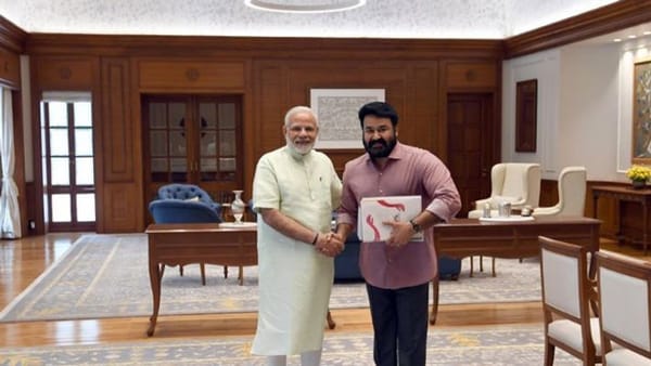 മോഹന്‍ലാലിനൊപ്പമുള്ള ചിത്രം പങ്കുവച്ച് പ്രധാനമന്ത്രി നരേന്ദ്ര മോദി