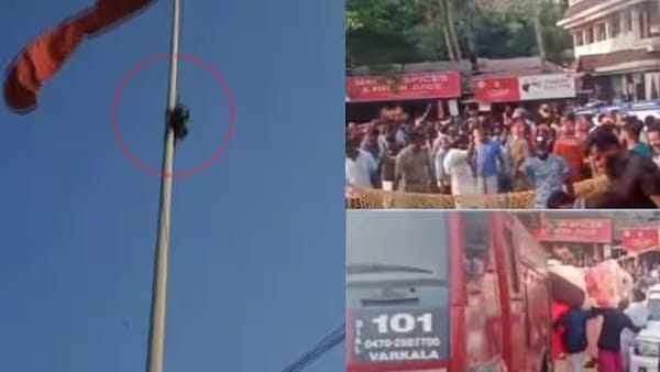 ഒന്നര മണിക്കൂര്‍ നീണ്ട ശ്രമം; വർക്കലയില്‍ പാരഗ്ലൈഡിംഗിനിടെ അപകടത്തിൽപ്പെട്ടവരെ രക്ഷപ്പെടുത്തി