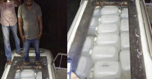 വാളയാറിൽ ആഡംബര വാനുകളിൽ സ്പിരിറ്റ് കടത്ത്