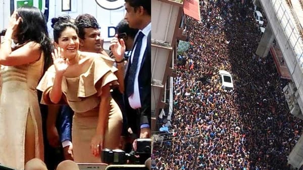 സണ്ണി ലിയോണിനെ കാണാനുള്ള ആരാധകപ്രളയം ഗതാഗതം താറുമാറാക്കി; ഷോപ്പുടമയ്‌ക്കെതിരെയും കാണാനെത്തിയവര്‍ക്കും കേസ്